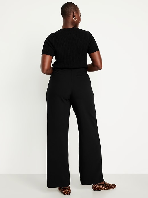 Image number 6 showing, Extra High-Waisted Taylor Wide-Leg Trouser Pants