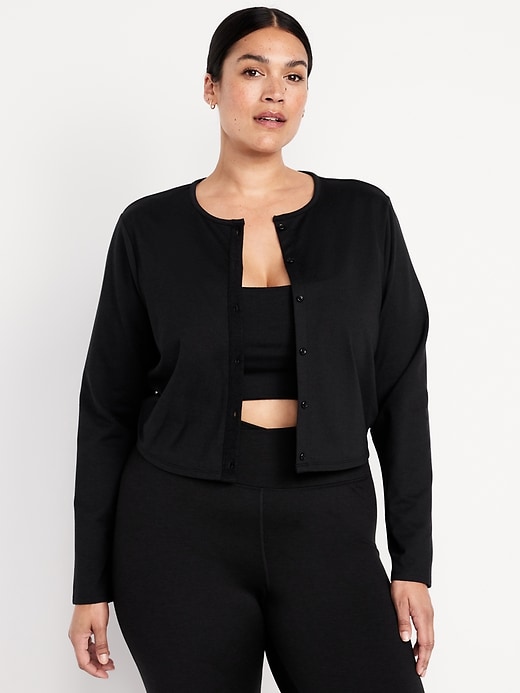 Image number 7 showing, CloudComfy Cropped Cardigan