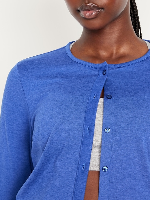 Image number 4 showing, CloudComfy Cropped Cardigan
