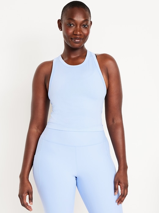 Image number 5 showing, Fluid Seamless Fitted Crop Tank Top