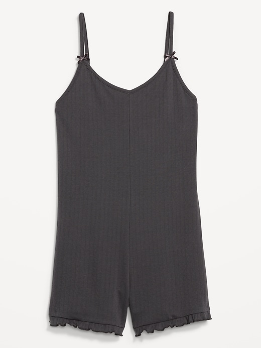 Image number 4 showing, Pointelle Pajama Romper