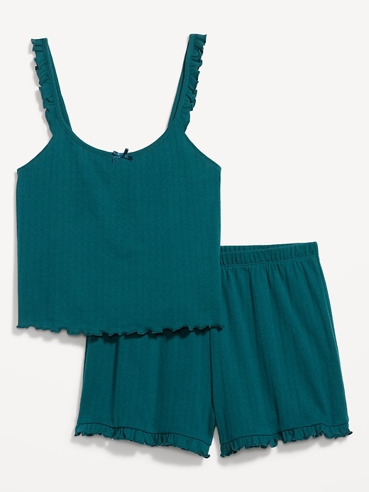 Image number 4 showing, Pointelle Pajama Short Set