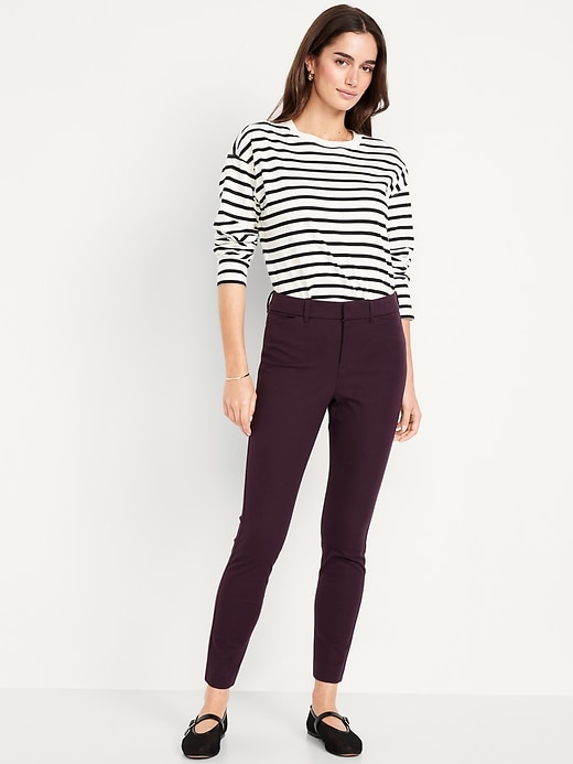 Image number 1 showing, High-Waisted Pixie Skinny Ankle Pants