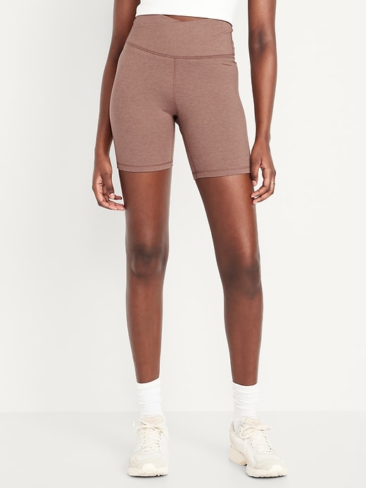 Image number 1 showing, Extra High-Waisted CloudComfy Biker Shorts -- 6-inch inseam