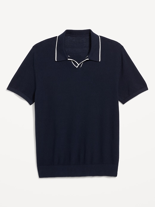 Image number 2 showing, Tipped Collar Polo Sweater
