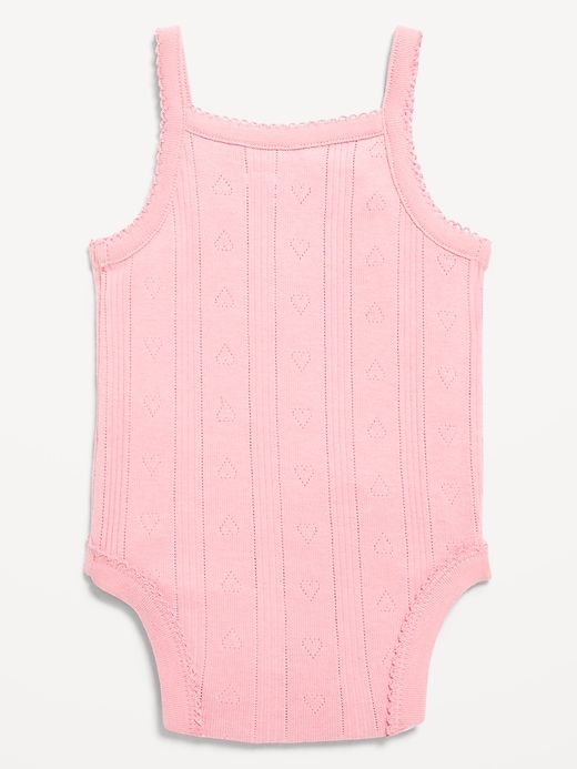 View large product image 2 of 2. Pointelle-Knit Cami Bodysuit for Baby