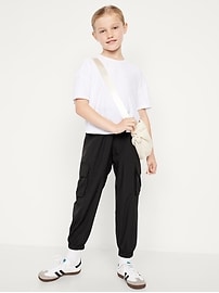 View large product image 3 of 4. High-Waisted StretchTech Performance Joggers for Girls