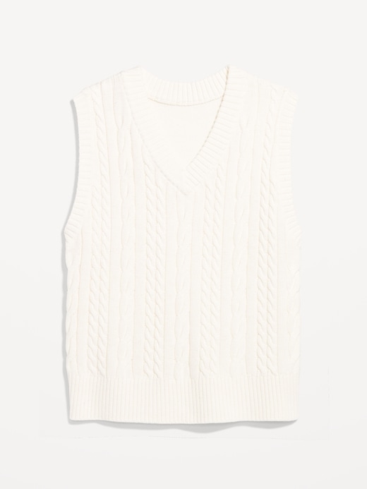L'image numéro 8 présente Gilet en tricot torsadé