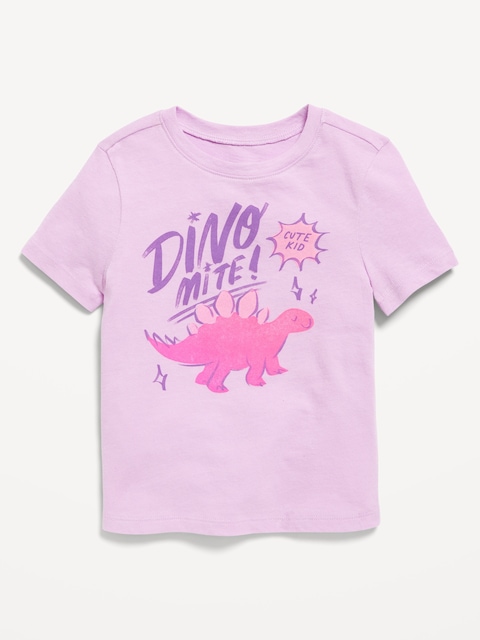 T-shirt à manches courtes à imprimé unisexe pour tout-petit