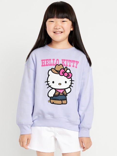 Oversized Licensed Graphic Tunic Sweatshirt for Girls