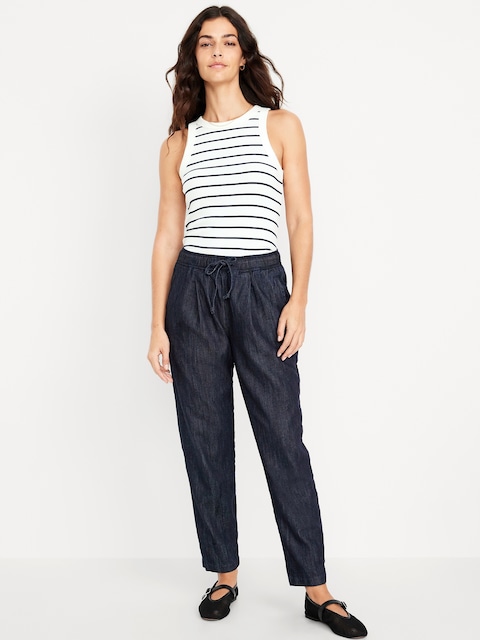 High-Waisted Billie Straight Trouser