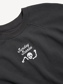 View large product image 3 of 3. SoComfy Oversized Graphic Raglan Sweatshirt