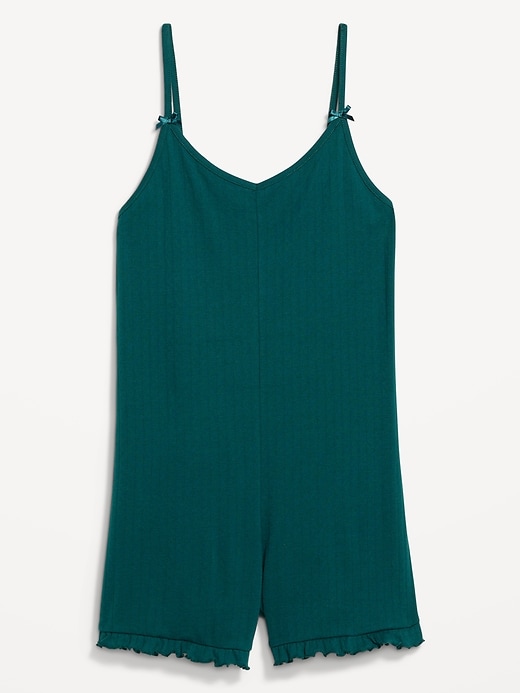 Image number 4 showing, Pointelle Pajama Romper