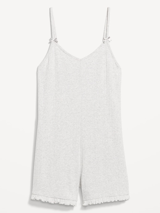 Image number 4 showing, Pointelle Pajama Romper