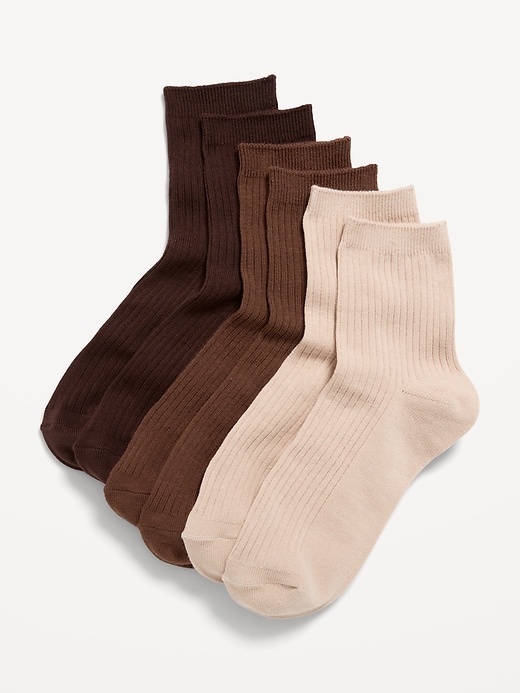 L'image numéro 1 présente Chaussettes courtes de fantaisie (paquet de 3 paires)