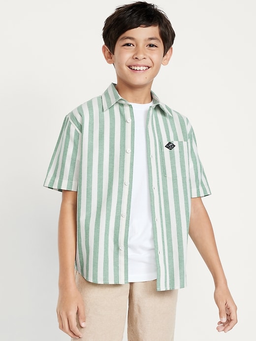 View large product image 1 of 3. Short-Sleeve Oxford Shirt for Boys