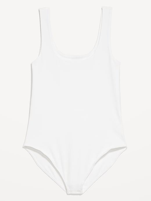 Image number 2 showing, Double-Layer Scoop-Neck Bodysuit