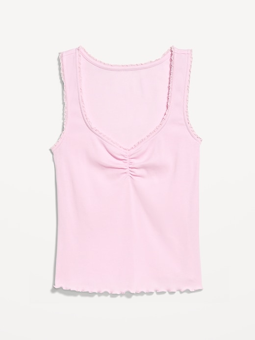 Image number 8 showing, Ribbed Cinched-Front Tank Top