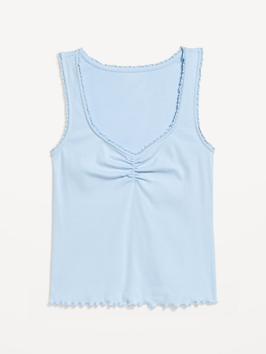 Image number 8 showing, Ribbed Cinched-Front Tank Top