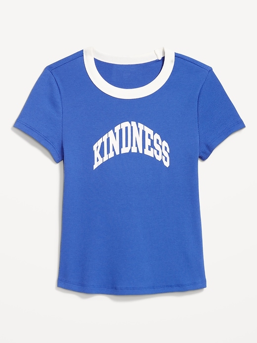 L'image numéro 9 présente T-shirt moulant à imprimé