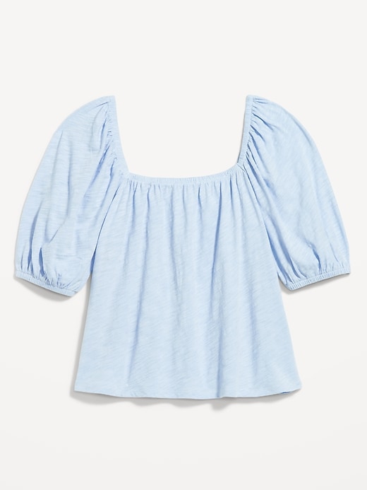 Image number 8 showing, Square-Neck Puff-Sleeve Top