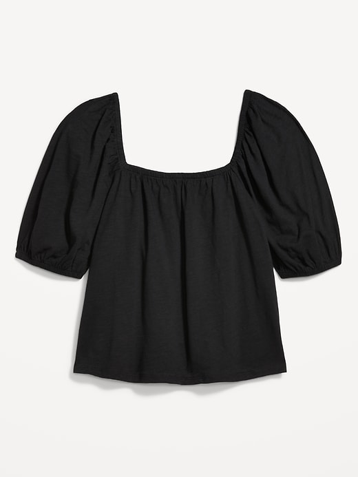 Image number 8 showing, Square-Neck Puff-Sleeve Top