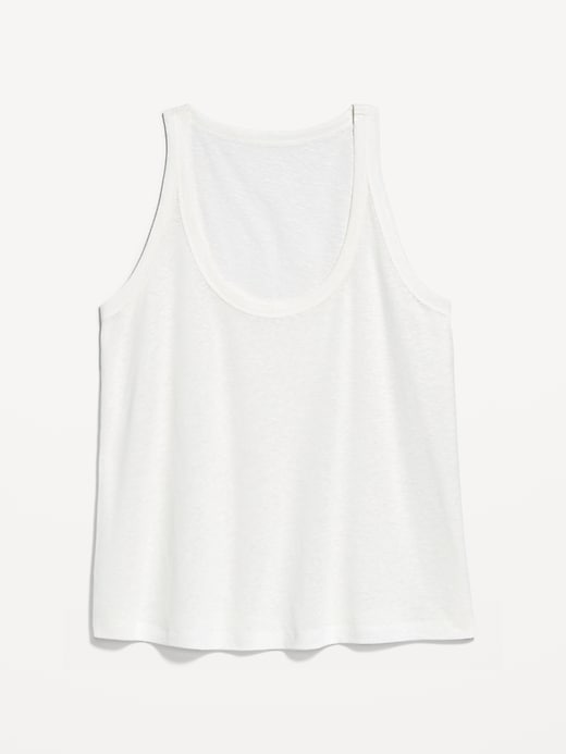 Image number 8 showing, Linen-Blend Tank Top
