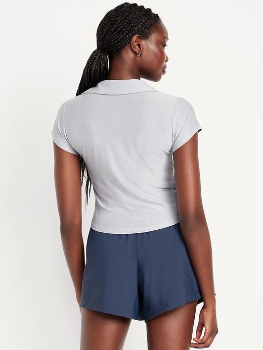 Image number 2 showing, CloudMotion Cropped Polo