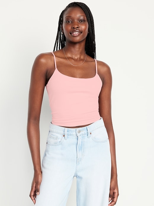 Image number 1 showing, Double-Layer Cropped Cami Top