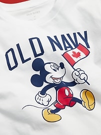 View large product image 4 of 4. Old Navy x Disney© Mickey Mouse Gender-Neutral Flag Logo-Graphic T-Shirt for Kids