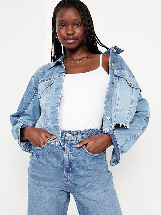 Image number 3 showing, Double-Layer Cropped Cami Top