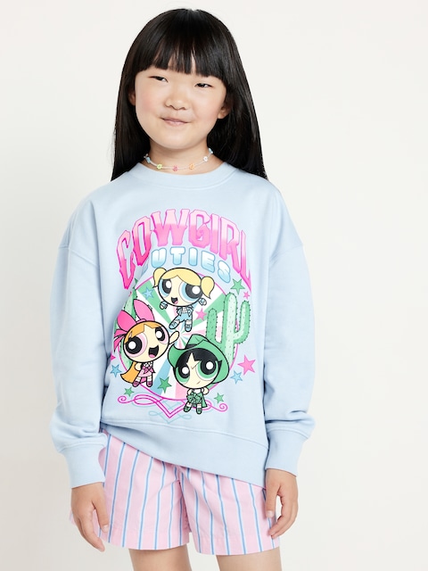 The Powerpuff Girls™ Oversized Graphic Tunic Sweatshirt for Girls