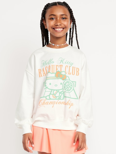 Hello Kitty® Oversized Graphic Tunic Sweatshirt for Girls