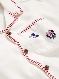 View large product image 5 of 7. Old Navy x Disney© Linen-Blend Embroidered Pocket Shirt for Boys