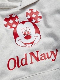 View large product image 4 of 5. Old Navy x Disney© Mickey Mouse Gender-Neutral Flag Logo-Graphic Pullover Hoodie for Kids