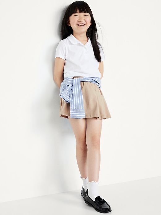L'image numéro 3 présente Jupe-short Performance plissée à taille haute PowerChill pour fille