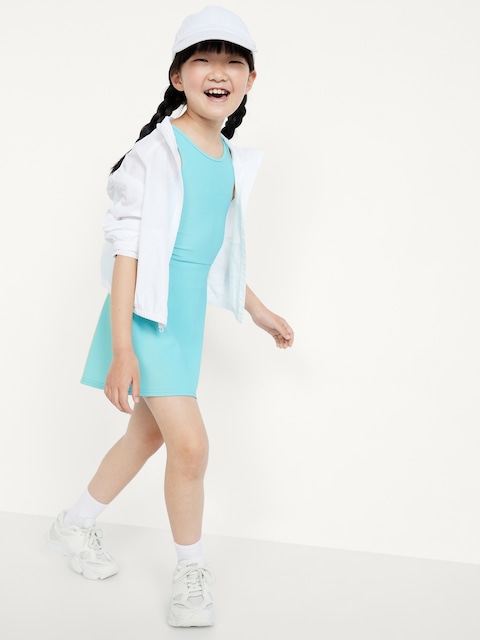 PowerSoft Sleeveless Ribbed Athletic Dress for Girls