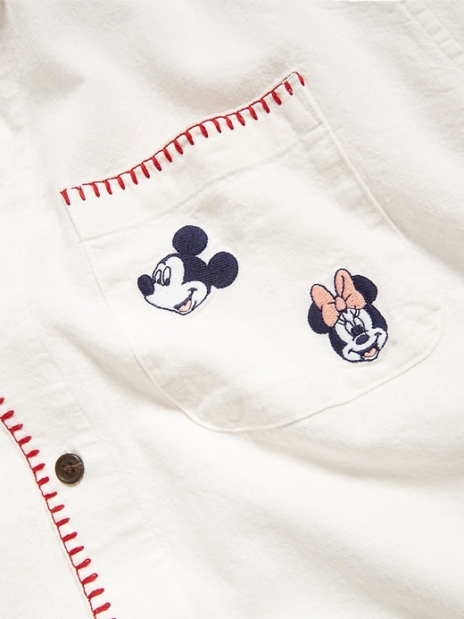 Image number 5 showing, Old Navy x Disney© Linen-Blend Cropped Utility Shirt