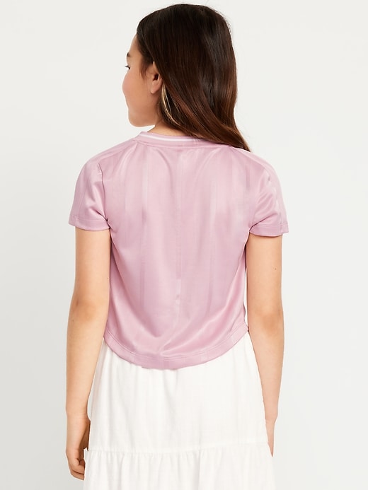 View large product image 2 of 4. Short-Sleeve Graphic Jersey T-Shirt for Girls