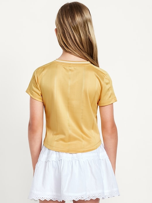 View large product image 2 of 4. Short-Sleeve Graphic Jersey T-Shirt for Girls