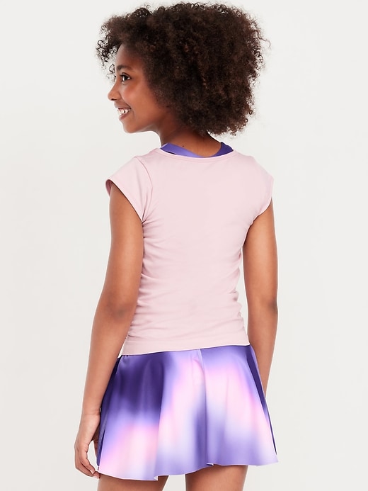View large product image 2 of 5. Fitted Ruched Seamless Performance Top for Girls