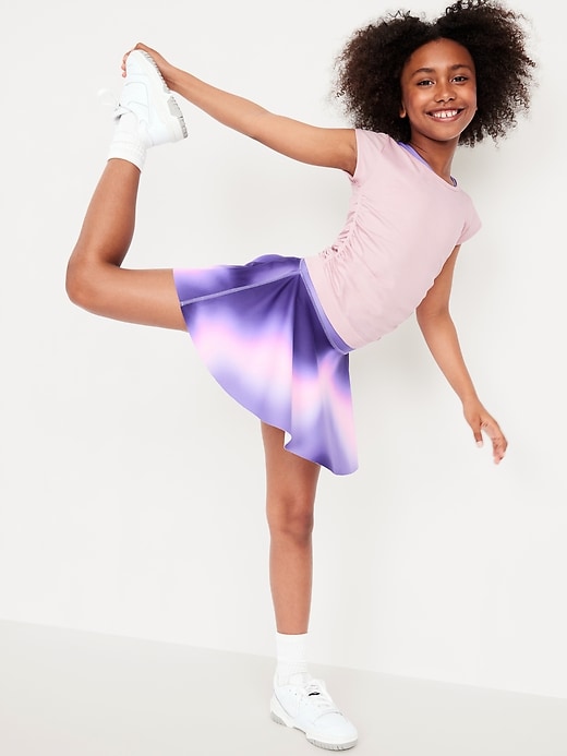 View large product image 1 of 5. Fitted Ruched Seamless Performance Top for Girls