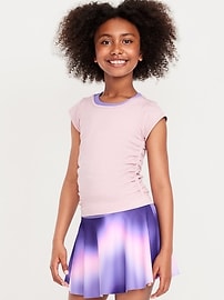 View large product image 4 of 5. Fitted Ruched Seamless Performance Top for Girls