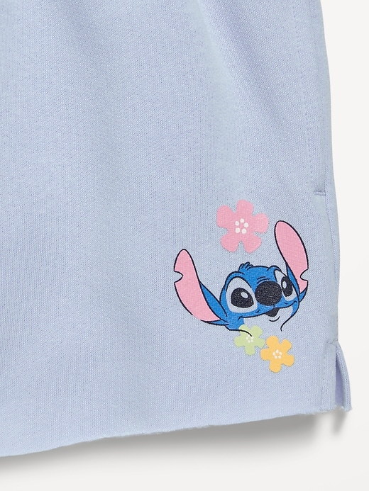 Image number 5 showing, Disney© Stitch High-Waisted Graphic Shorts for Girls