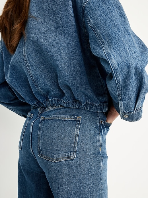 Image number 5 showing, Jean Zip Jacket