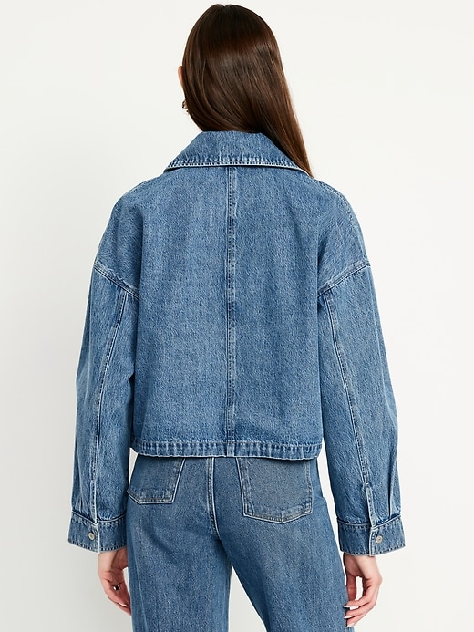 Image number 2 showing, Jean Zip Jacket