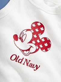 View large product image 5 of 6. Old Navy x Disney© Mickey Mouse Fitted Flag Logo-Graphic Tank for Girls