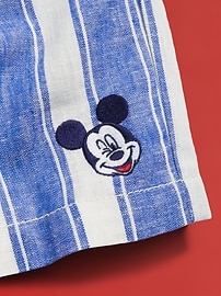 View large product image 5 of 6. Old Navy x Disney© Mickey Mouse Knee Length Linen-Blend Shorts for Boys