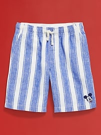 View large product image 4 of 6. Old Navy x Disney© Mickey Mouse Knee Length Linen-Blend Shorts for Boys