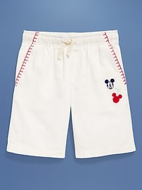 View large product image 4 of 6. Old Navy x Disney© Mickey Mouse Knee Length Linen-Blend Shorts for Boys